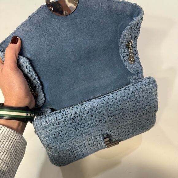 Sandro RAFFIA YZA BAG blue